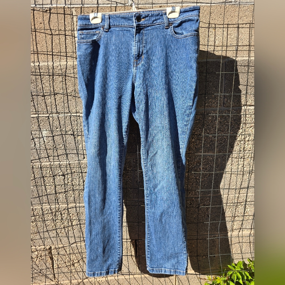 L.L. Bean Women's Straight Blue Denim Jeans